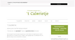Desktop Screenshot of calorietje.be