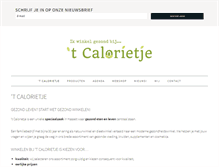 Tablet Screenshot of calorietje.be